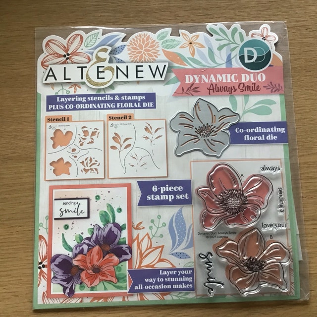 Dynamic Duo Always Smile Stencils, Stamps, and Die Set