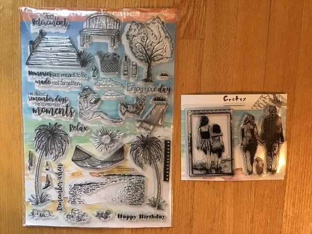 Summer Escapes rubber stamp set