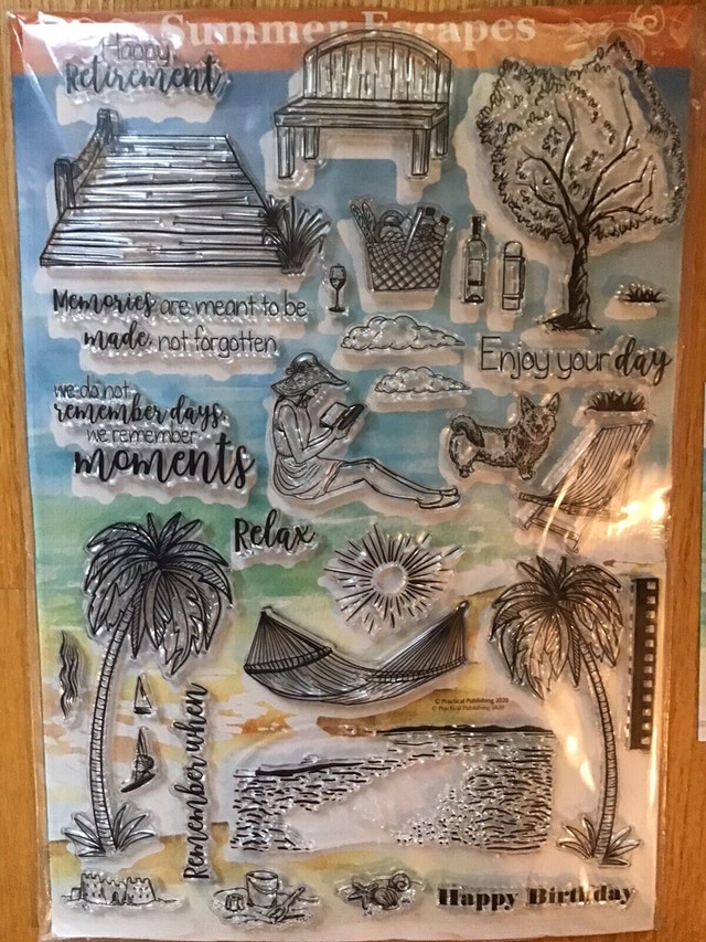 Summer Escapes rubber stamp set - photo 2