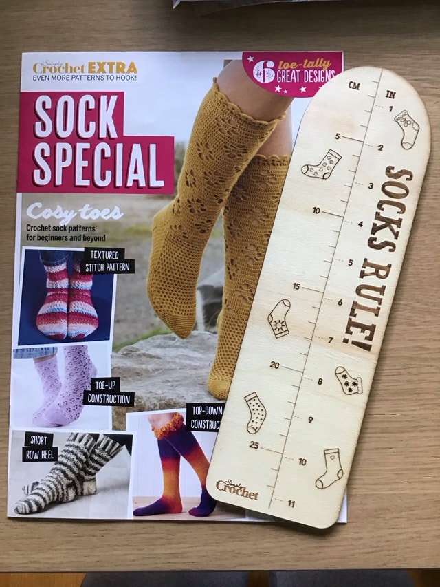 Crochet Sock Patterns and Sock Ruler