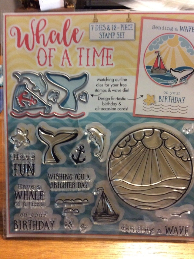 Whale of a Time die and stamp set