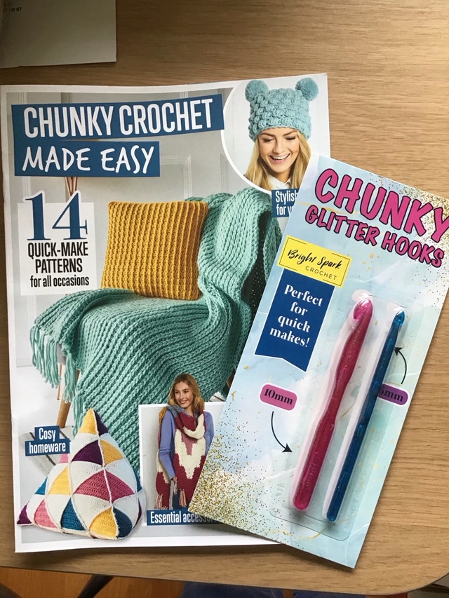 Chunky Crochet Made Easy Patterns and Hooks