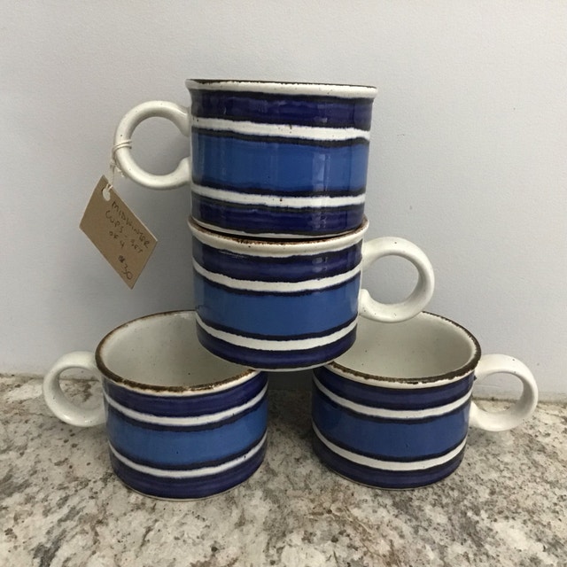 Vintage Midwinter Stonehenge Moon Tea Cups