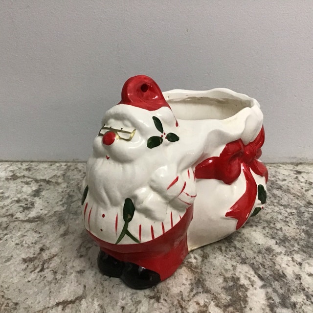 Vintage Santa Planter