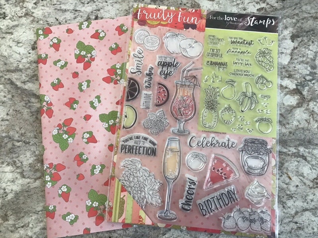 Fruity Fun stamps and papers