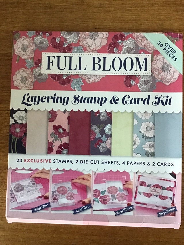 Full Bloom Layering Stamp and Card Kit
