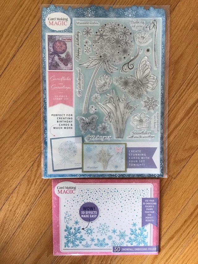 Snowflakes and Snowdrops Stamps and Embossing Folder