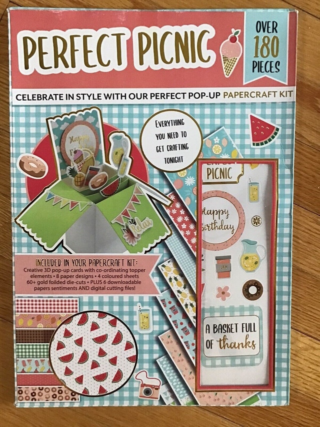 Perfect Picnic Pop-Up Papercraft Kit Card Making