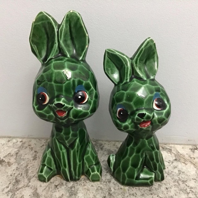 Vintage Bunny Figurines - pair