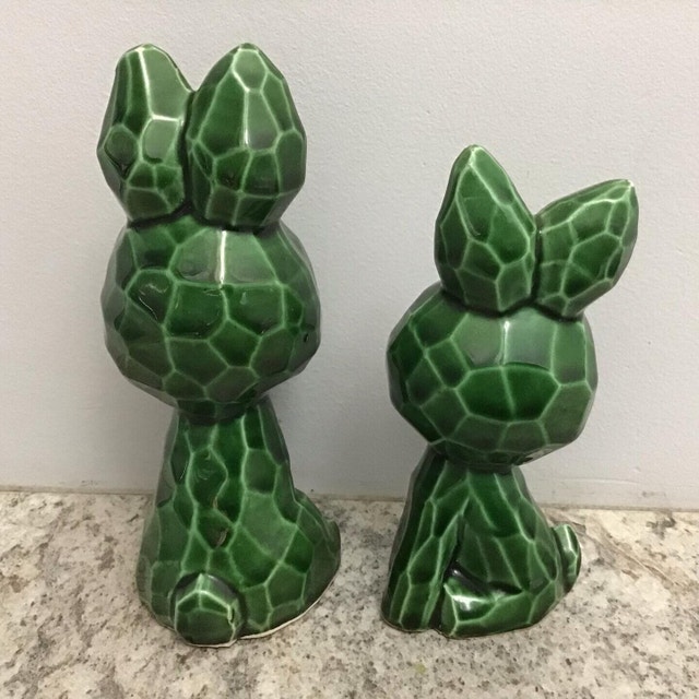Vintage Bunny Figurines - pair - photo 2