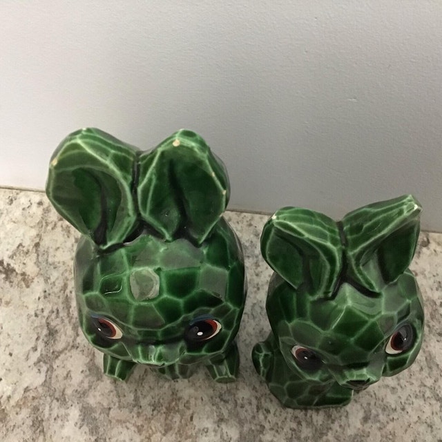 Vintage Bunny Figurines - pair - photo 3