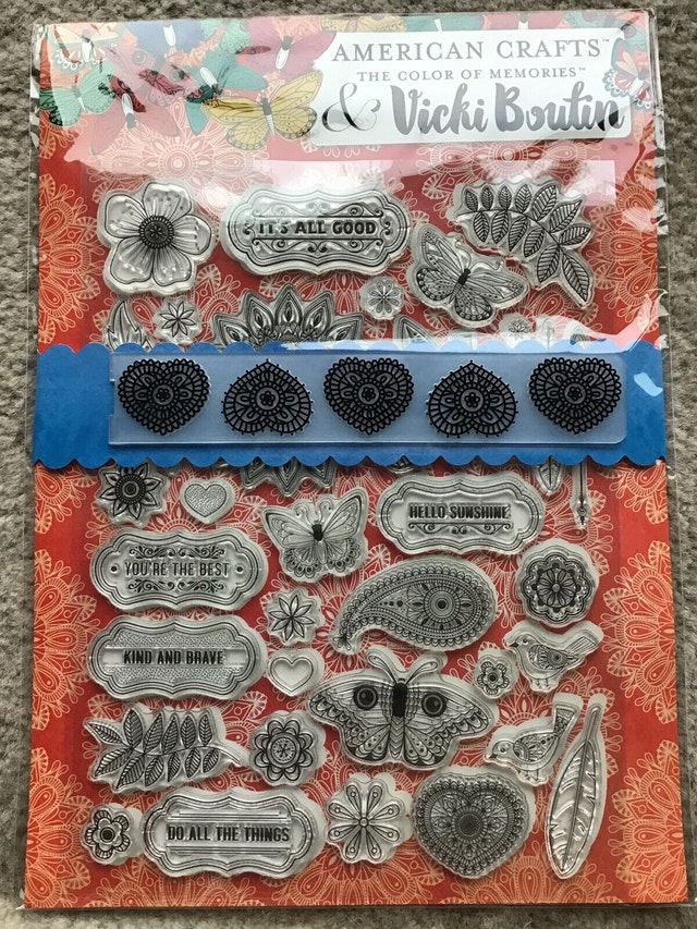The Color of Memories stamp and embossing folder set