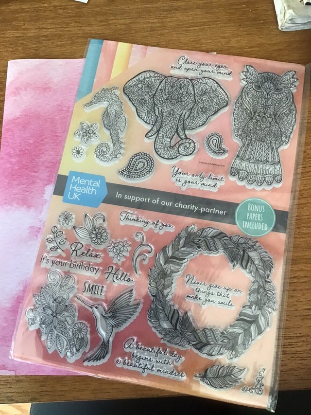 Mandala stamp and paper set