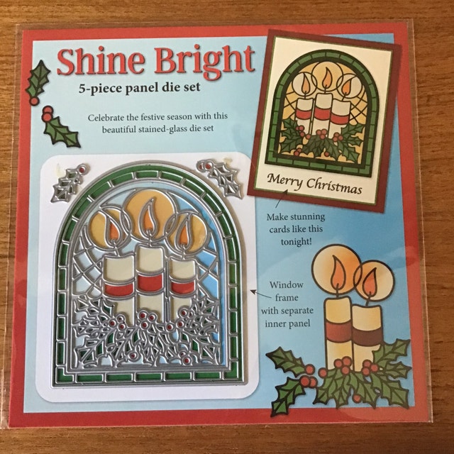 Shine Bright Stained Glass Panel Die Set