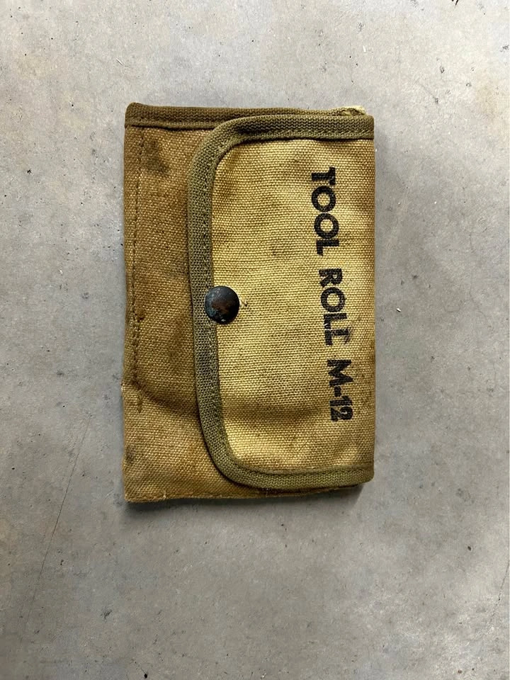 WW2 US Army Tool Roll M12 EMPTY Not Dated, No Markings