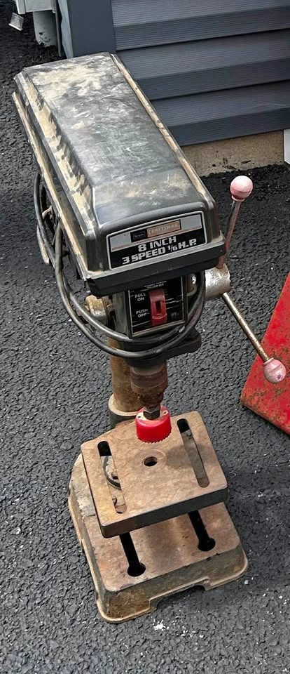 Vintage Sears Craftsman Drill Press 8 inch 3 Speed 1/6 HP
