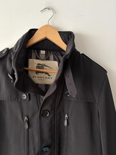 Burberry London Mens Black Utility Jacket Size M - photo 2
