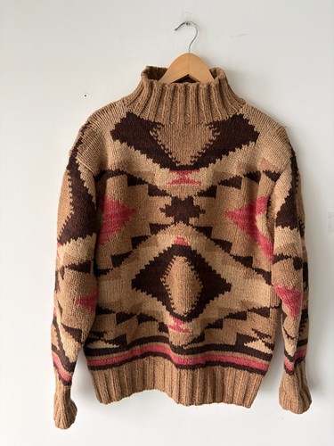 Ralph Lauren Polo Country Mens Aztec Wool Sweater Size M
