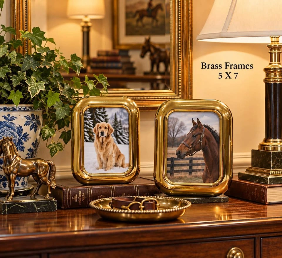 Picture Frames Brass Vintage PAIR - photo 2