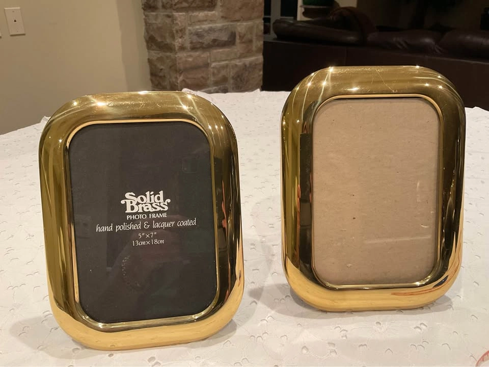 Picture Frames Brass Vintage PAIR - photo 3