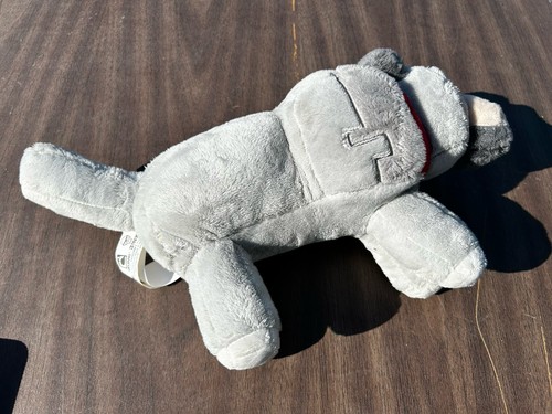 2014 Minecraft Gray Wolf Plush Red Collar Mojang Jinx 15" Long - photo 2