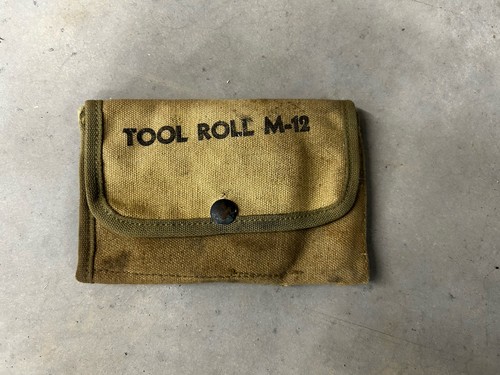 WW2 US Army Tool Roll M12 EMPTY Not Dated, No Markings