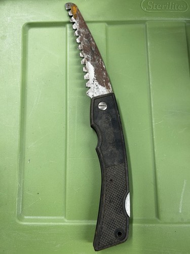 Vintage Gerber Folding Hand Saw Knife Lock Back Made In USA - photo 3