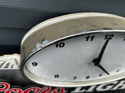 Vintage 2002 Coors Light Man Cave Beer Sign and Clock - photo 3