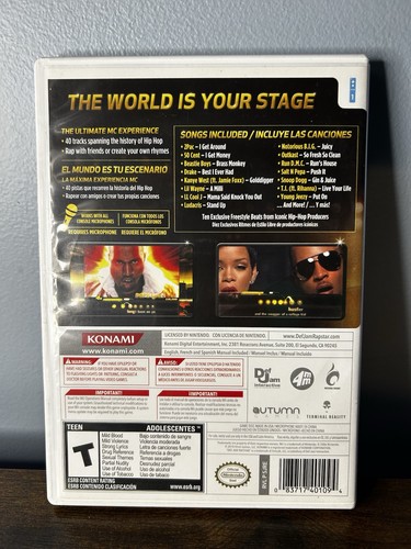 Def Jam Rapstar (Nintendo Wii Game, 2010) Mint Disc - photo 2