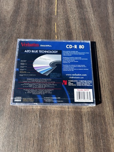 Verbatim DataLifePlus CD-R 80 Min 700MB Premium Tech Azo Blue - photo 2