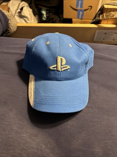 Vintage Sony Playstation Blue and White Adjustable Hat