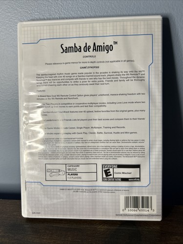 SAMBA DE AMIGO game for Nintendo Wii CIB complete - photo 2