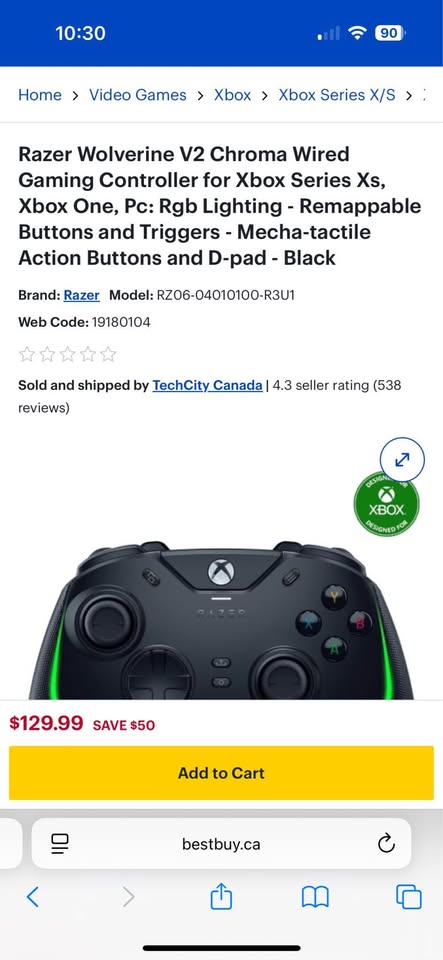 Razer Wolverine V2 Controller - photo 3