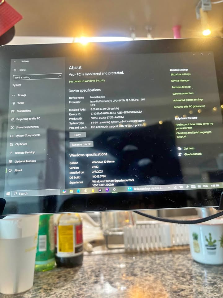 Surface Go from 2020 with 8gb ram