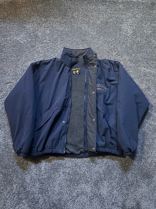 90s Amanati embroidery Edcon power tongs, fleece lined jacket - photo 3