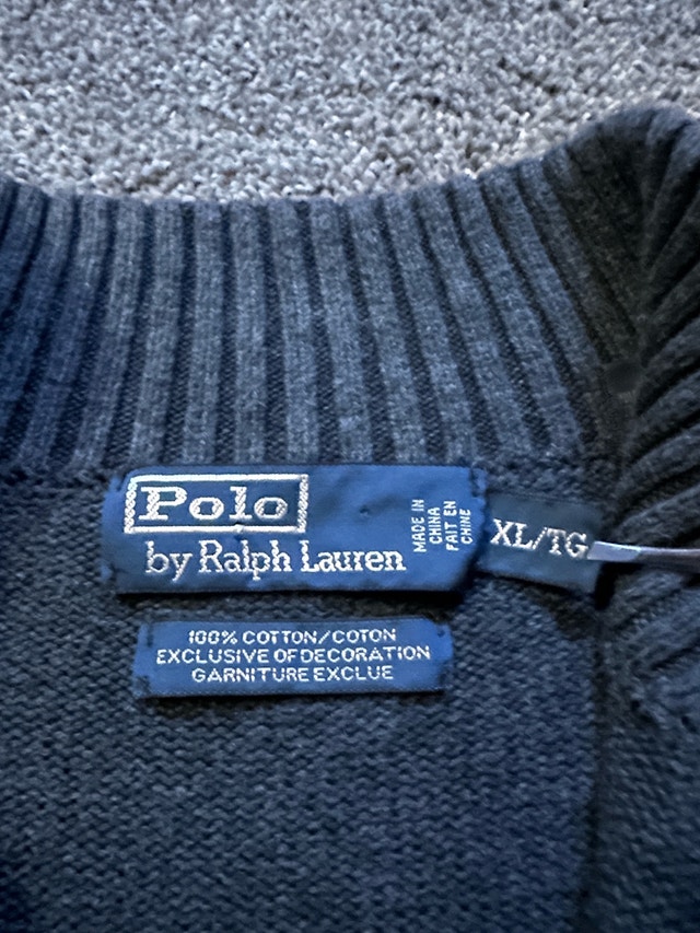 Polo Ralph Lauren Quarter Zip Size XL (Fits Like Large) - photo 4