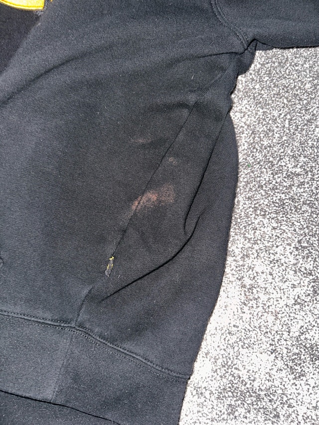 Black Caterpillar Pull Over Hoodie Size XL (Fits L-M) - photo 5