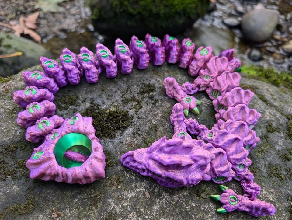 3d Printed Fidget Dragon