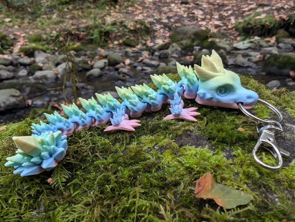 3d printed Dragon keychains - photo 2