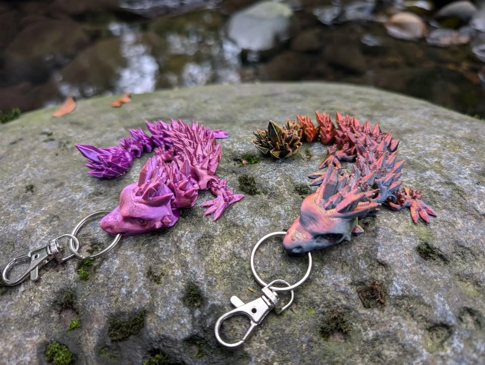 3d printed Dragon keychains - photo 3