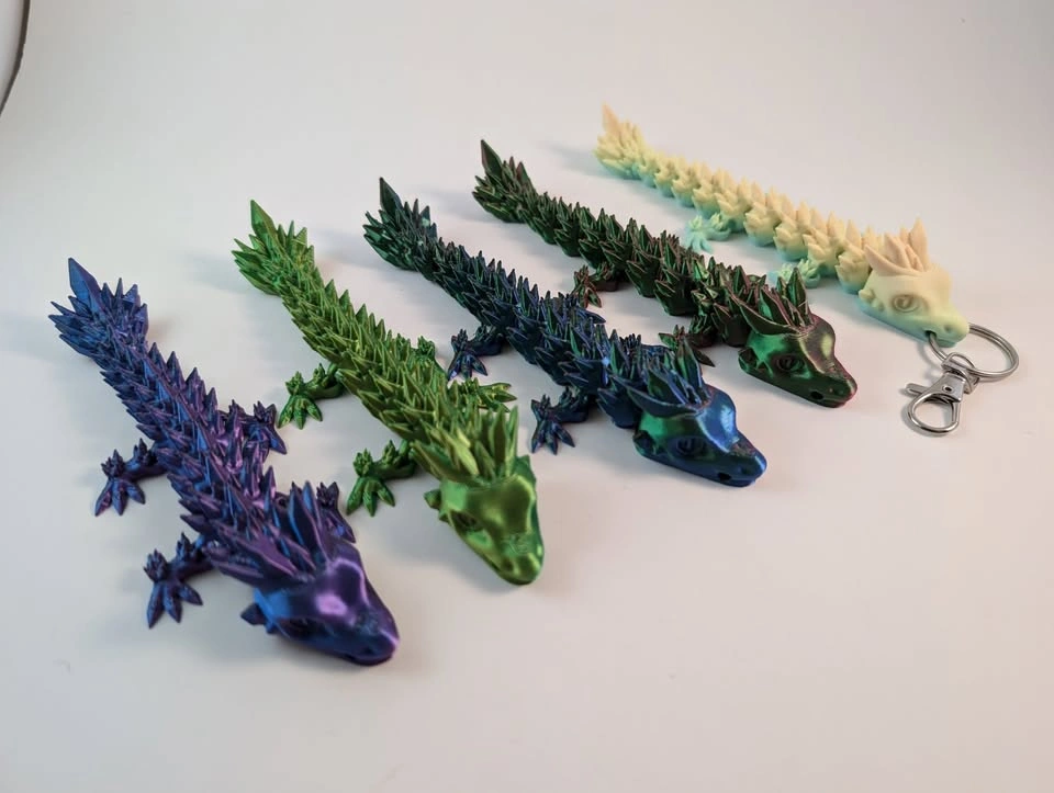 3d printed Dragon keychains - photo 4