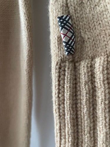 Burberry London Brown Knit Women's Turtleneck Sweater Size L - photo 3