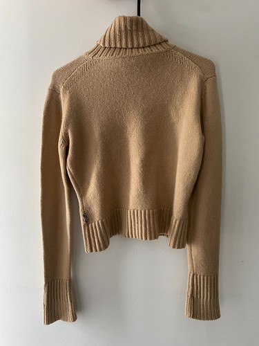 Burberry London Brown Knit Women's Turtleneck Sweater Size L - photo 4