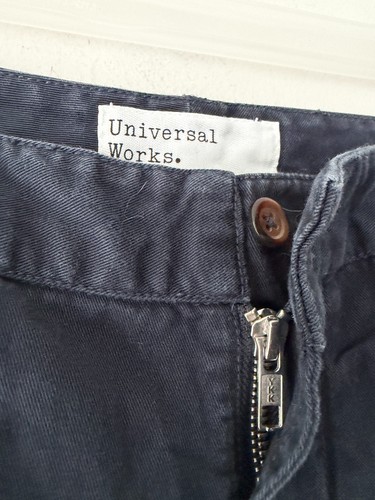 Universal Works Navy Chino Cotton Mens Pants Size 32 - photo 3