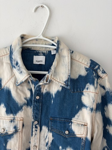Burberry Denim Bleached Mens Shirt Jacket Size M - photo 2