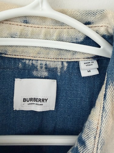 Burberry Denim Bleached Mens Shirt Jacket Size M - photo 3