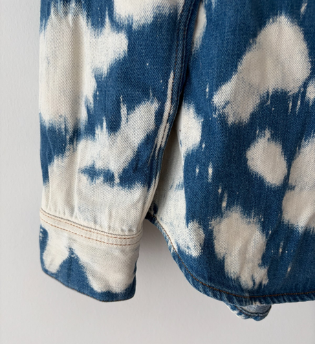 Burberry Denim Bleached Mens Shirt Jacket Size M - photo 4