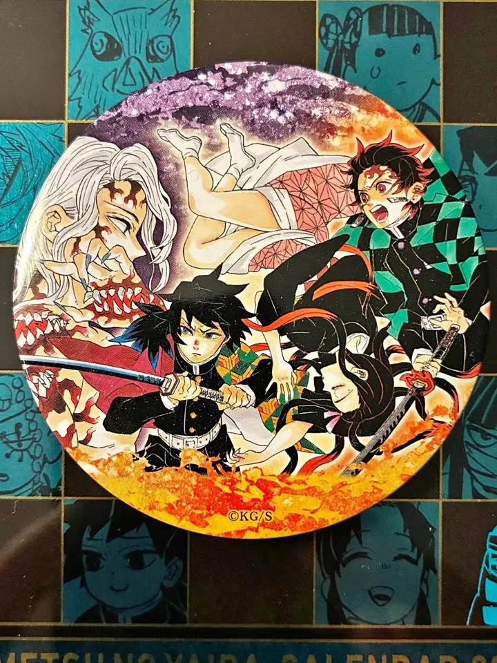 🧡 Demon Slayer - Large can badge/button, DS Group thumbnail