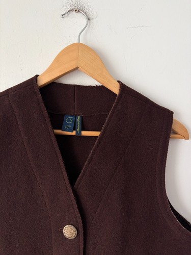 Vintage Romeo Gigli Women's Wool Gilet Vest Size M - photo 2