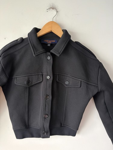 Louis Vuitton Uniform Women's Ribbed Cropped Bomber Jacket Size - photo 2